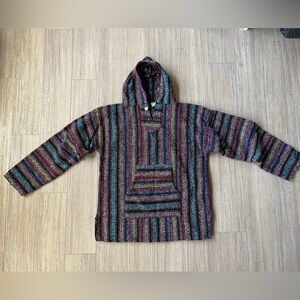 Men's Multicolor Striped Hoodie Sweater